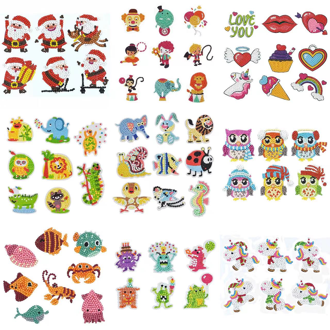 Resin Art Sticker - Алмазная живопись, наклейки 5D «сделай сам»,