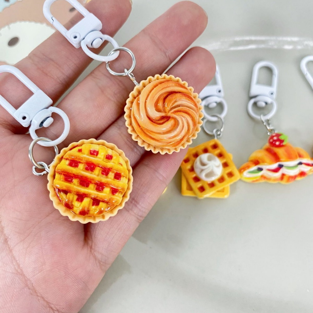 Resin Art Pendant - Милый хлеб, смола, кабошон, подвески, брелок,