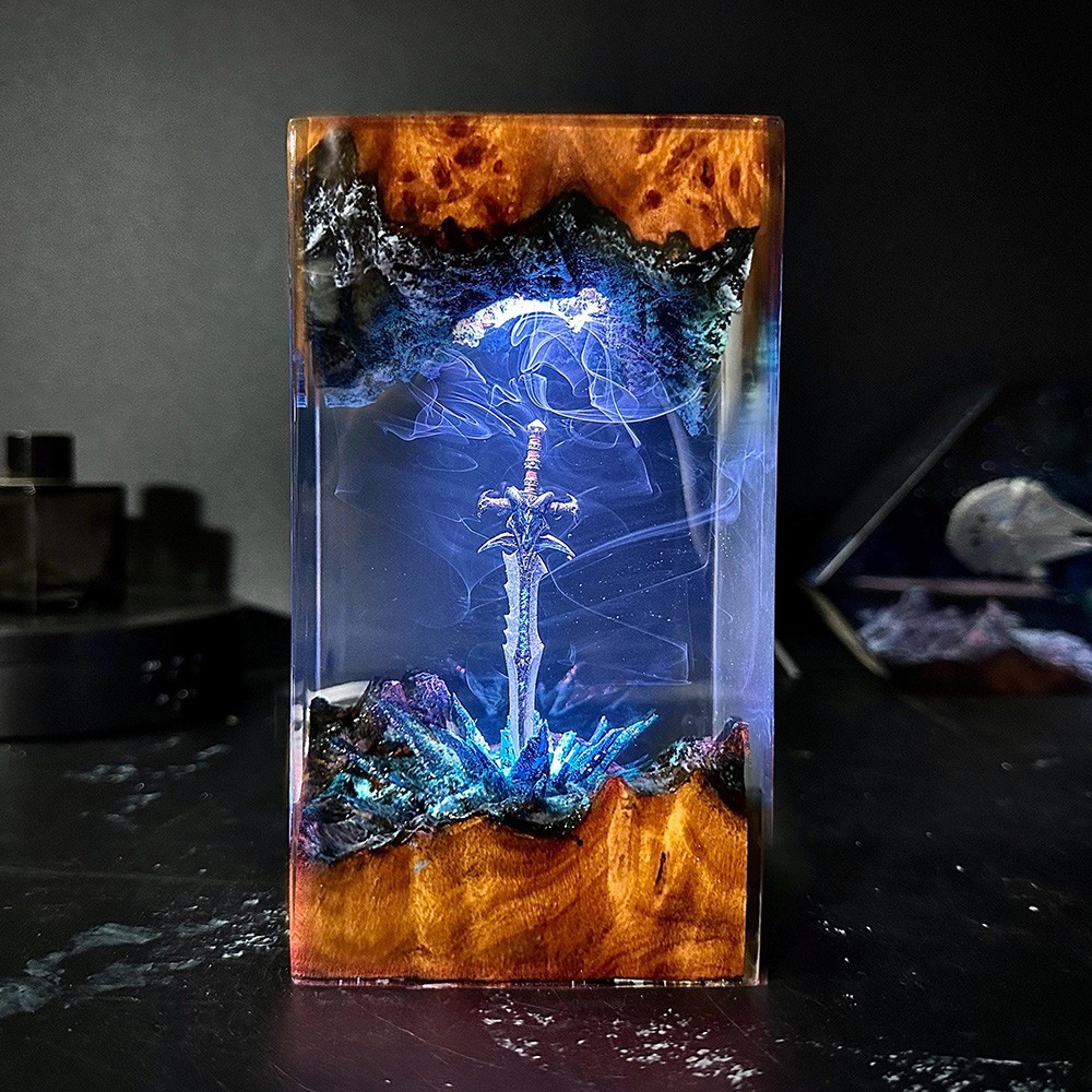 Resin Art Design For Wedding - Волшебная серия, твердая древесина, смола, художественный