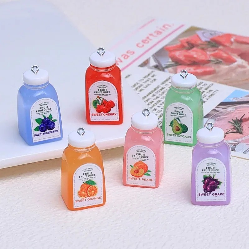 Resin Art Bottle - 10 шт. милых миниатюрных 3D-подвесок из