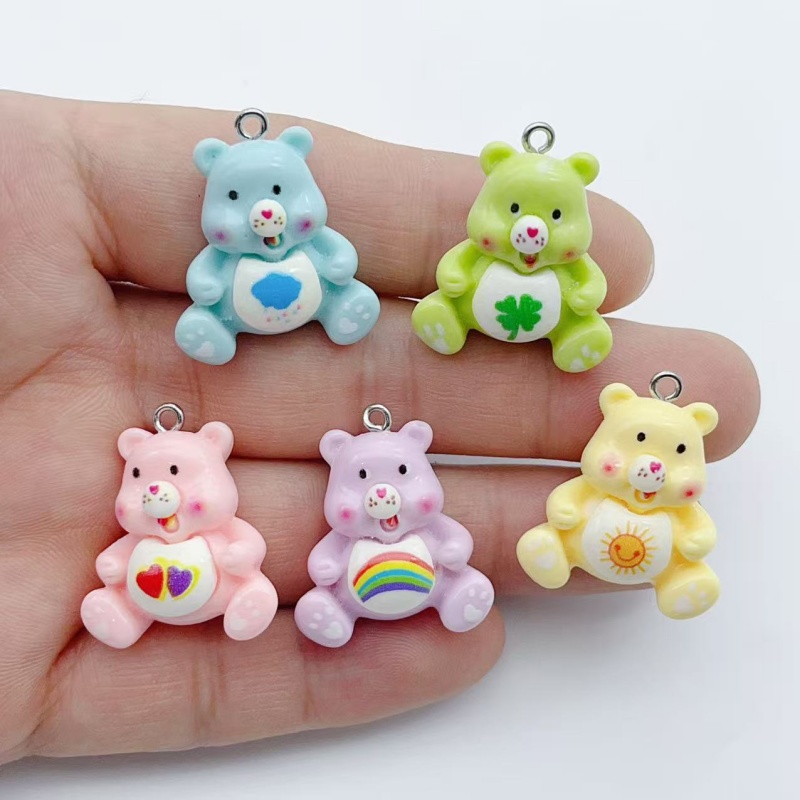 Resin Art Earrings - 10 шт. подвесок в виде мультяшных
