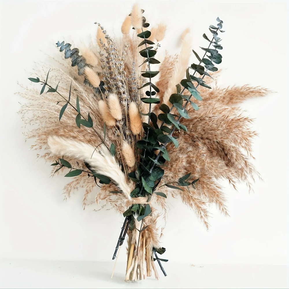 Dried Flower Pressed - 80 шт., букет натуральных сушеных цветов,