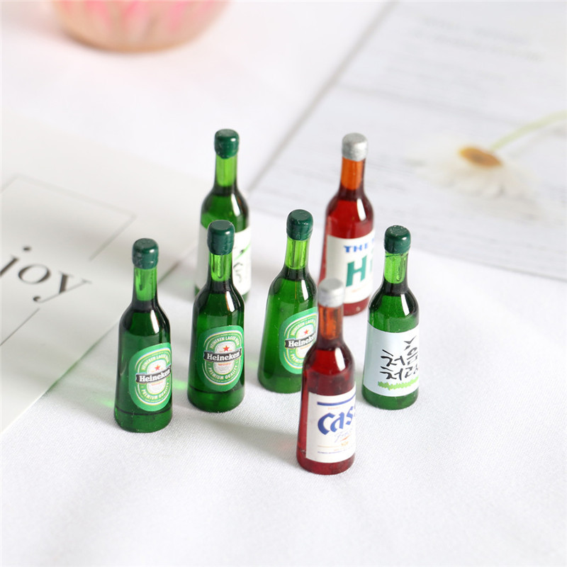 Resin Art Bottle - 5 шт. миниатюрная пивная бутылка для