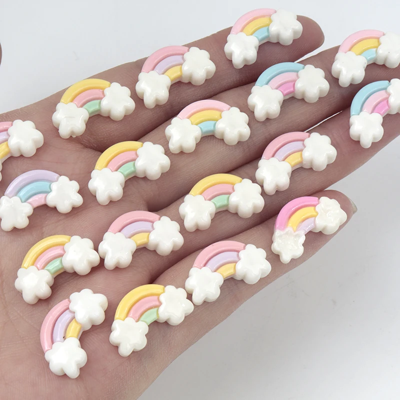 Resin Art Workshop - 30/300 шт. миниатюрных радужных плоских элементов