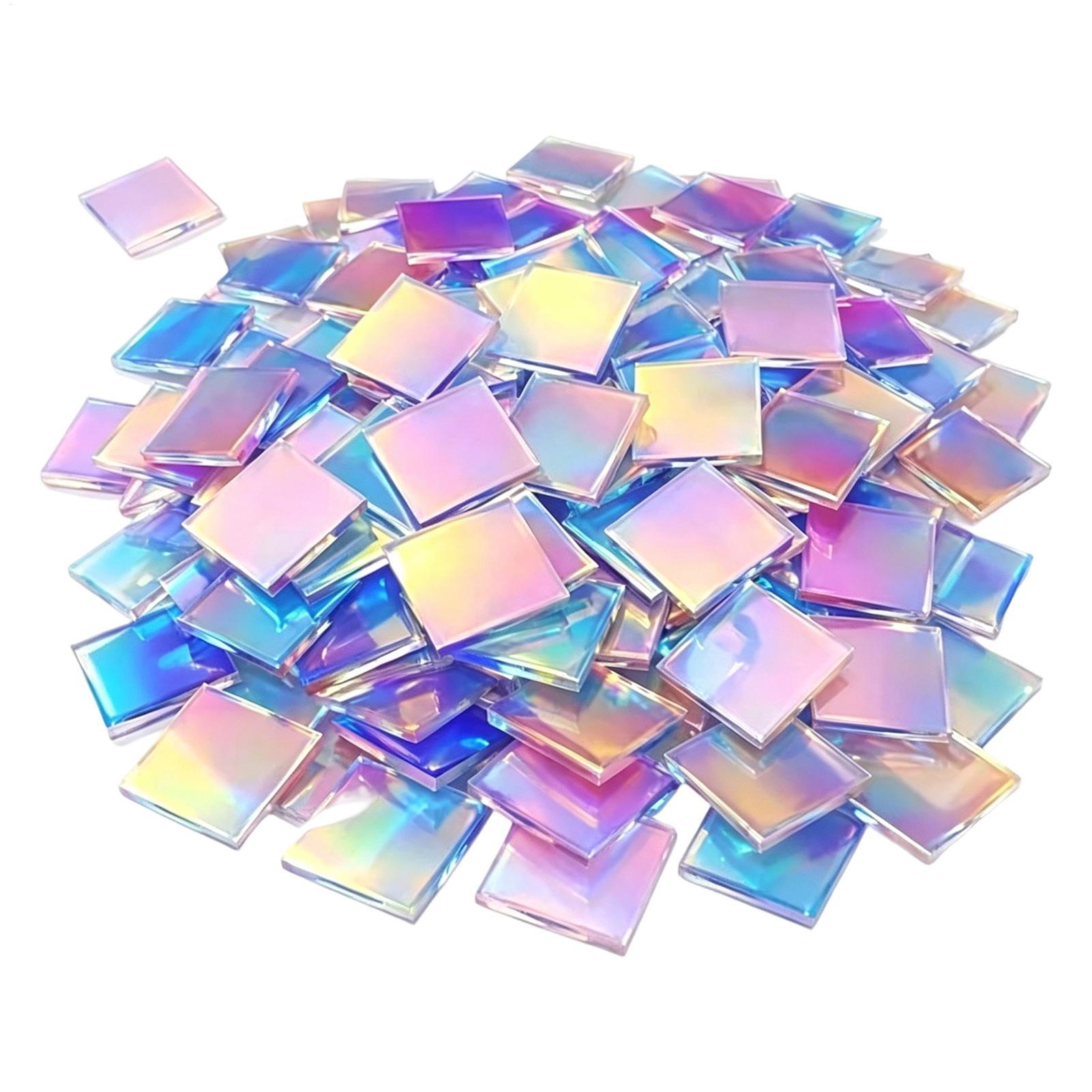 Resin Art And Jewelry - Мини-акриловые листы, 100 штук, радужные голографические