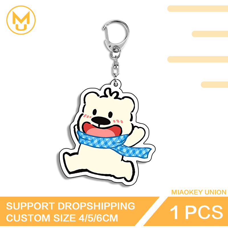 Милый бег Медведь Привлекатель – обзор и цена Resin Art Design Keychain