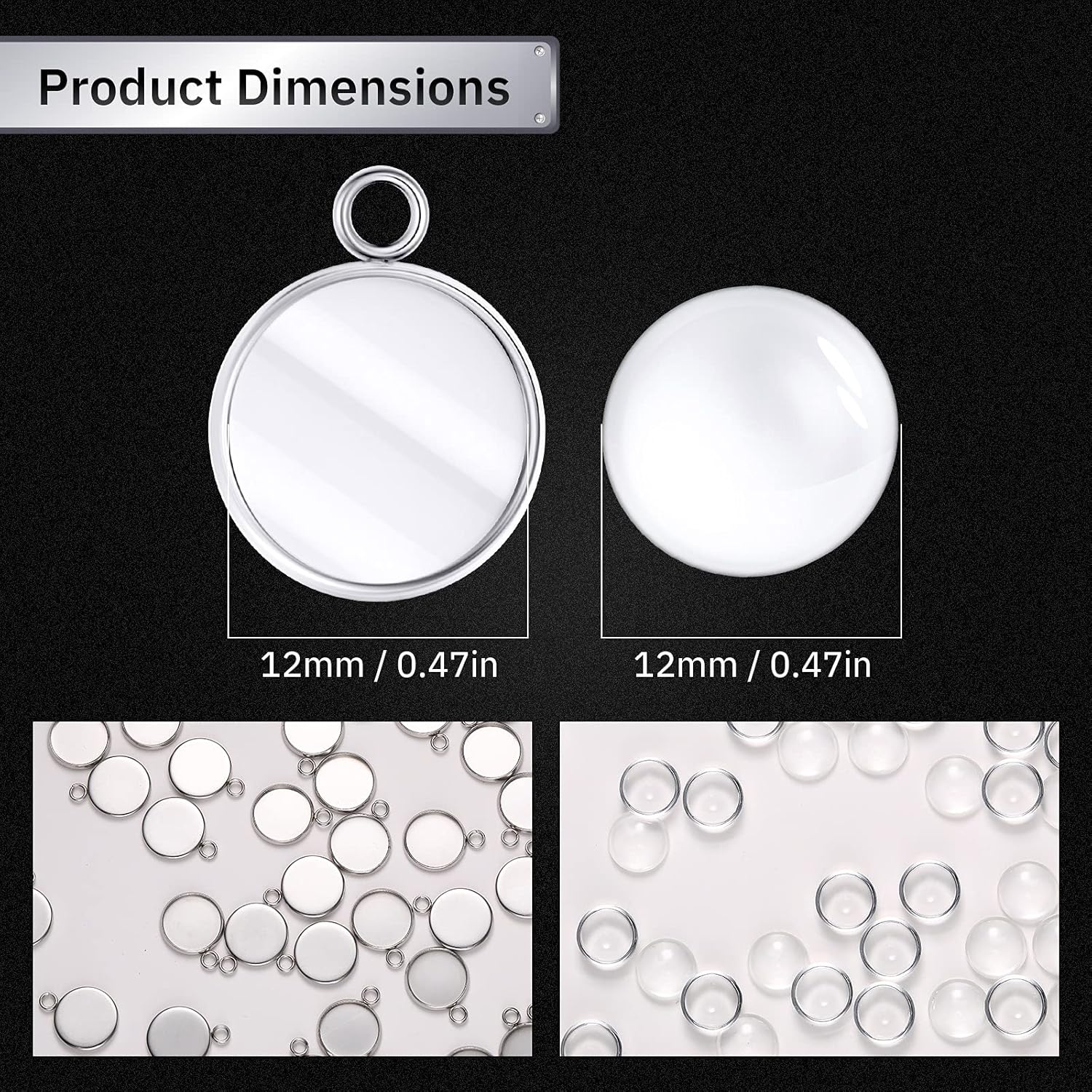20 шт., круглые заготовки из н – обзор и цена Resin Art Earrings