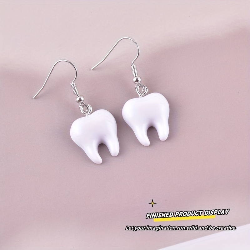 10 шт. забавных объемных подве – обзор и цена Resin Art Earrings