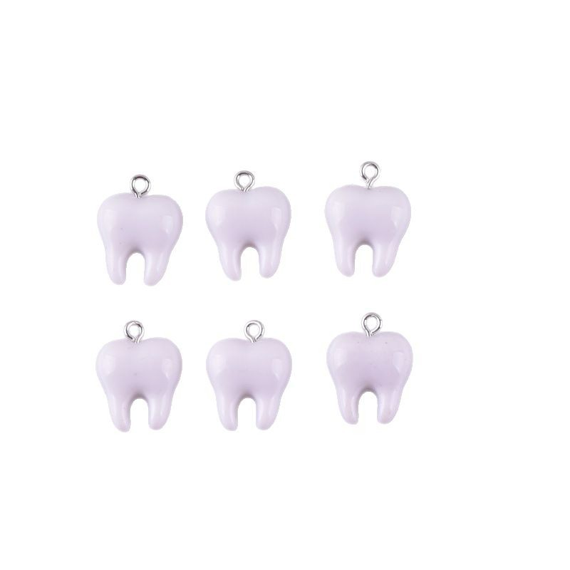 10 шт. милых белых подвесок в  – обзор и цена Resin Art Earrings