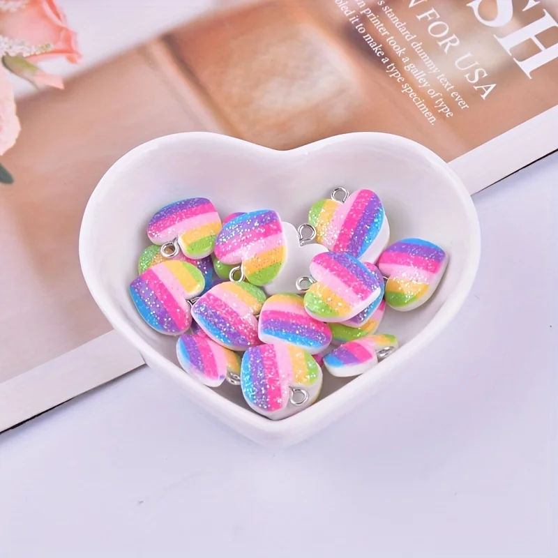 10 шт. разноцветных подвесок в – обзор и цена Resin Art Earrings