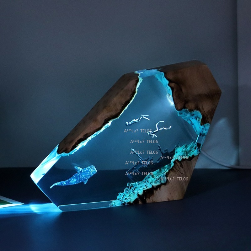 Ночник из дерева и смолы с мор – обзор и цена Resin Art And Wood