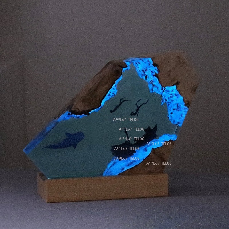 Ночник из дерева и смолы с мор – обзор и цена Resin Art And Wood