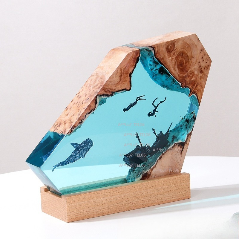 Ночник из дерева и смолы с мор – обзор и цена Resin Art And Wood