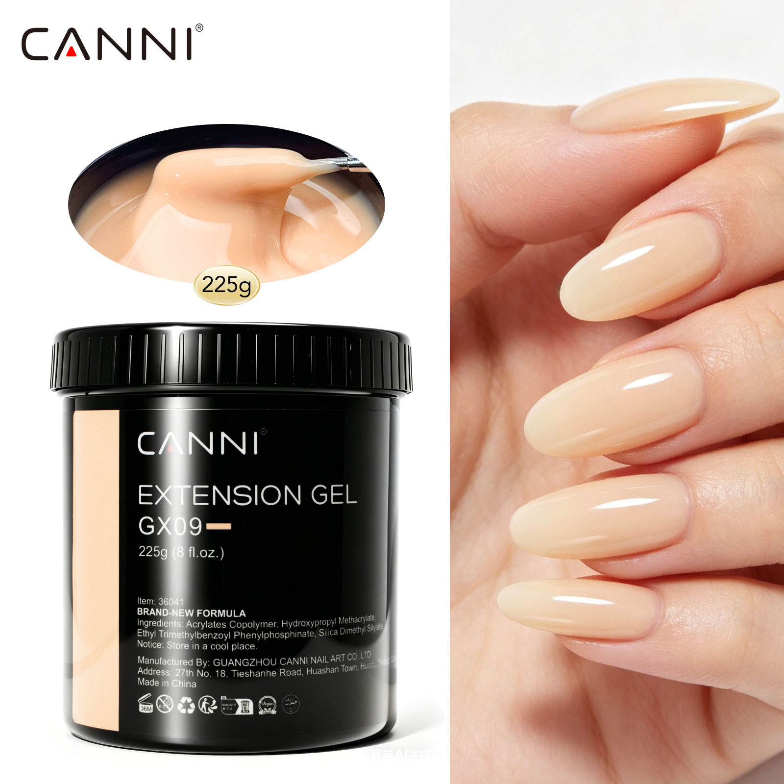 CANNI 225г Гель для наращивани – обзор и цена Uv Lamp Nail Resin