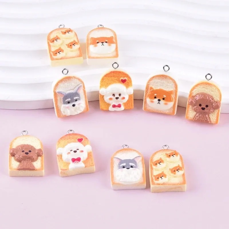10 шт. милых подвесок из смолы – обзор и цена Resin Art Earrings