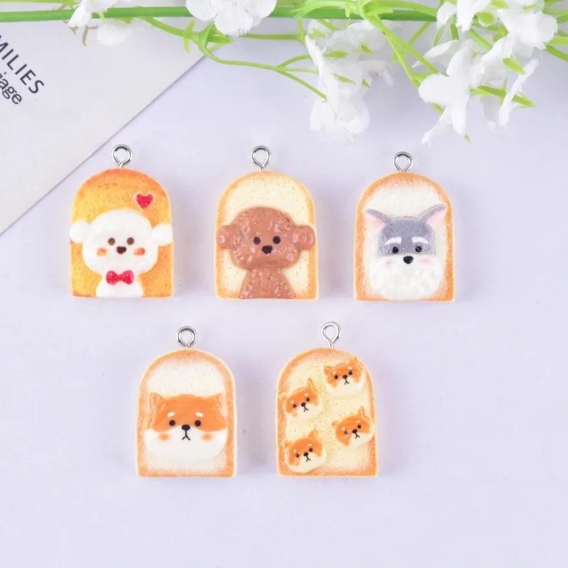 10 шт. милых подвесок из смолы – обзор и цена Resin Art Earrings