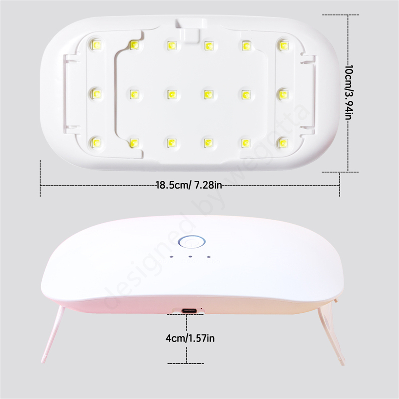24 Вт USB перезаряжаемая УФ-св – обзор и цена Uv Lamp Nail Resin