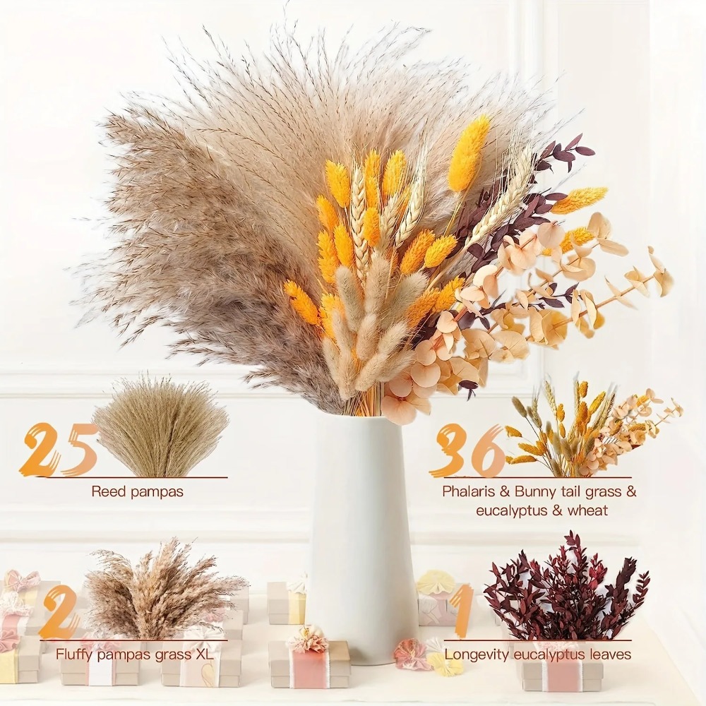 80 шт., букет натуральных суше – обзор и цена Dried Flower Pressed