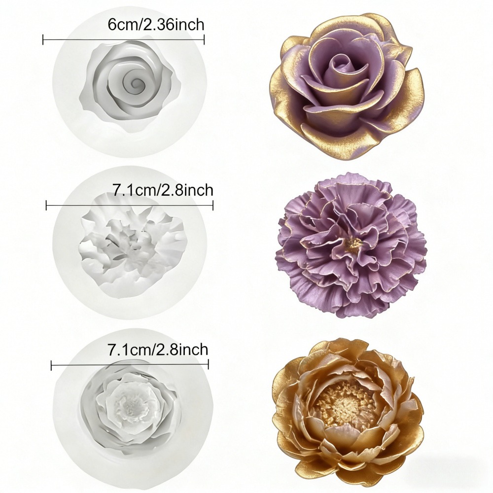 Набор из 3 силиконовых форм дл – обзор и цена Resin Art Design For Wedding