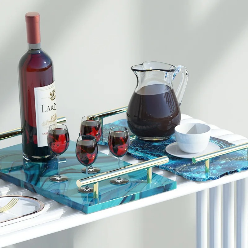Поднос из эпоксидной смолы, си – обзор и цена Resin Art Workshop
